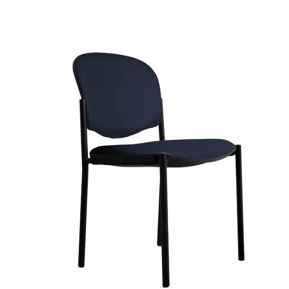 Chaise visiteur 4 pieds Jump - textile enduit - lot de 2