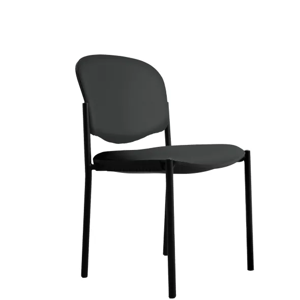 Chaise visiteur 4 pieds Jump - textile enduit - lot de 2