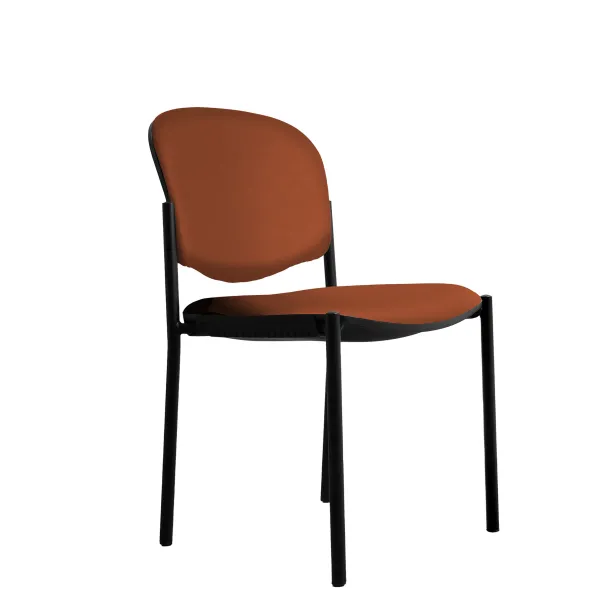 Chaise visiteur 4 pieds Jump - textile enduit - lot de 2