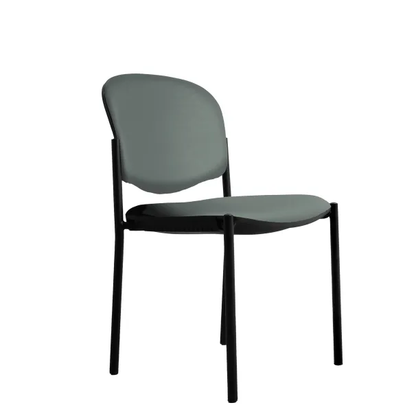 Chaise visiteur 4 pieds Jump - textile enduit - lot de 2