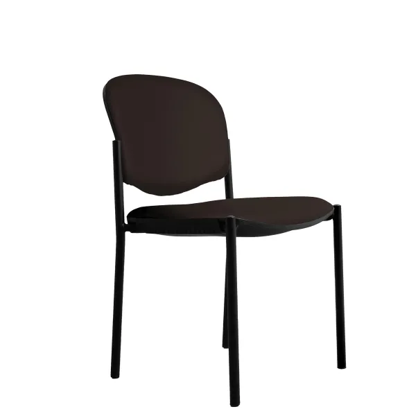 Chaise visiteur 4 pieds Jump - textile enduit - lot de 2
