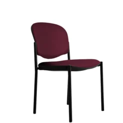 Chaise visiteur 4 pieds Jump - textile enduit - lot de 2