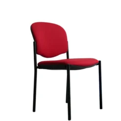 Chaise visiteur 4 pieds Jump - tissu - lot de 2
