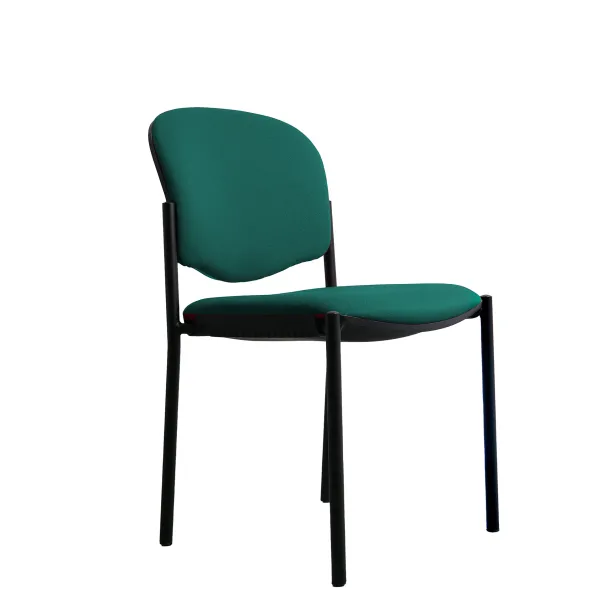 Chaise visiteur 4 pieds Jump - tissu - lot de 2