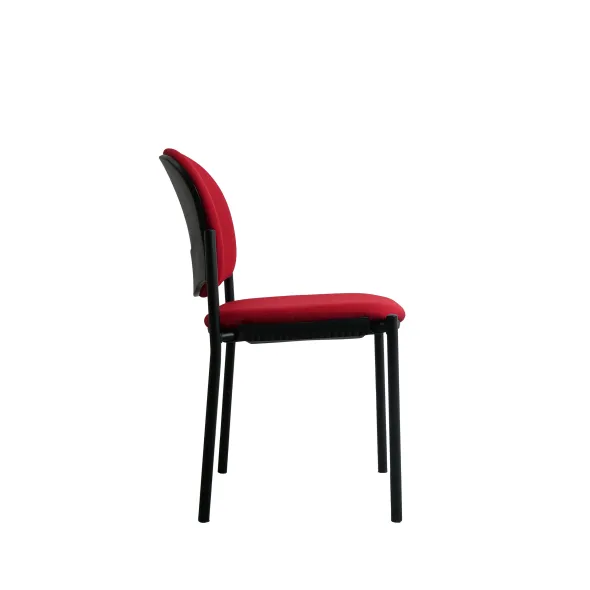 Chaise visiteur 4 pieds Jump - tissu - lot de 2