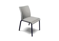 Chaise visiteur 4 pieds Let's B - tissu - piétement noir