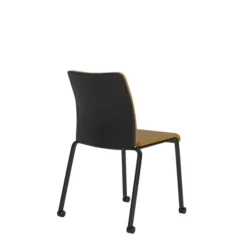 Chaise visiteur 4 pieds Reply - tissu - avec roulettes