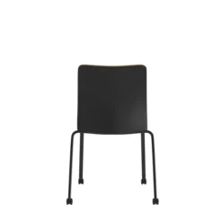 Chaise visiteur 4 pieds Reply - tissu - avec roulettes