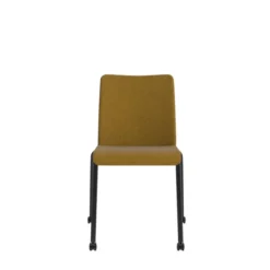 Chaise visiteur 4 pieds Reply - tissu - avec roulettes