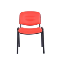 Chaise visiteur 4 pieds Saturn - textile enduit - lot de 4