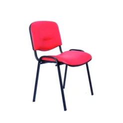 Chaise visiteur 4 pieds Saturn - textile enduit - lot de 4