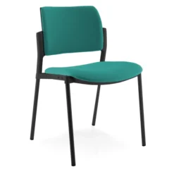 Chaise visiteur 4 pieds Tertio - tissu lot de 2