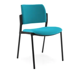 Chaise visiteur 4 pieds Tertio - tissu lot de 2