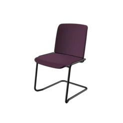 Chaise visiteur piétement luge Comforto 29 - tissu