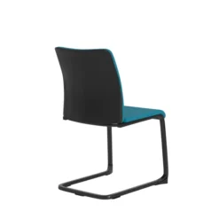 Chaise visiteur piétement luge Reply - tissu