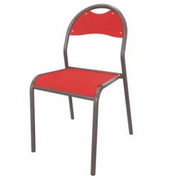 Chaise Zen - 4 pieds - assise dossier séparés - piétement acier - lot de 4