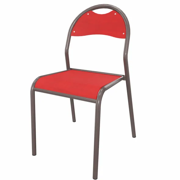 Chaise Zen - 4 pieds - assise dossier séparés - piétement acier - lot de 4