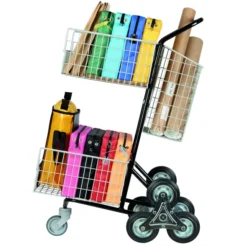 Chariot de distribution roues étoiles Trimod - 3 paniers - prestation en option
