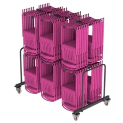 Chariot de transport et de stockage pour 84 chaises pliantes Touraine