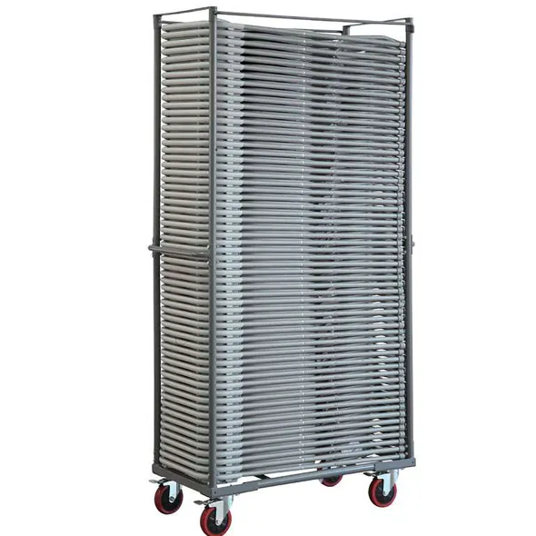Chariot de transport et de stockage pour chaises pliantes Alex