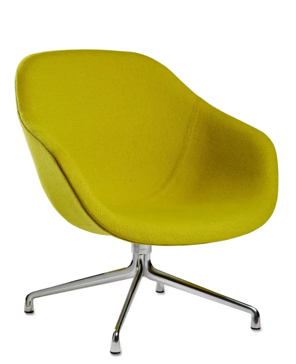 Chauffeuse About A Lounge Chair - tissu - base pivotante - piètement étoile 4 branches