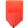 Chauffeuse angle 45° Yola II - textile enduit imprimé corail