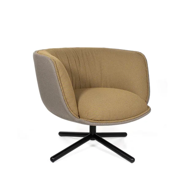 Chauffeuse Bombom - textile enduit - piétement chrome