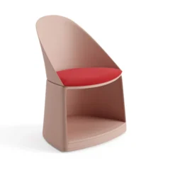 Chauffeuse Cila Go - assise textile enduit - sur roulettes