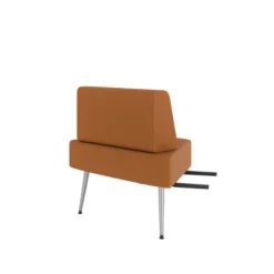 Chauffeuse d'angle 60° Modul@ - textile enduit - pieds métal