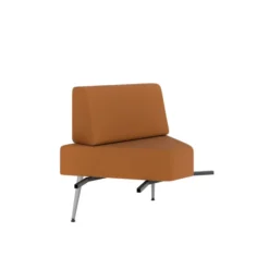 Chauffeuse d'angle 60° Modul@ - textile enduit - pieds métal