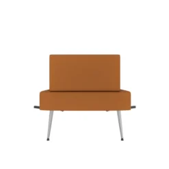 Chauffeuse d'angle 60° Modul@ - textile enduit - pieds métal