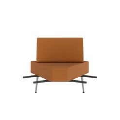 Chauffeuse d'angle 60° Modul@ - textile enduit - pieds métal