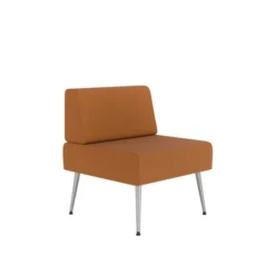 Chauffeuse droite Modul@ - textile enduit - pieds métal