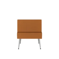 Chauffeuse droite Modul@ - textile enduit - pieds métal