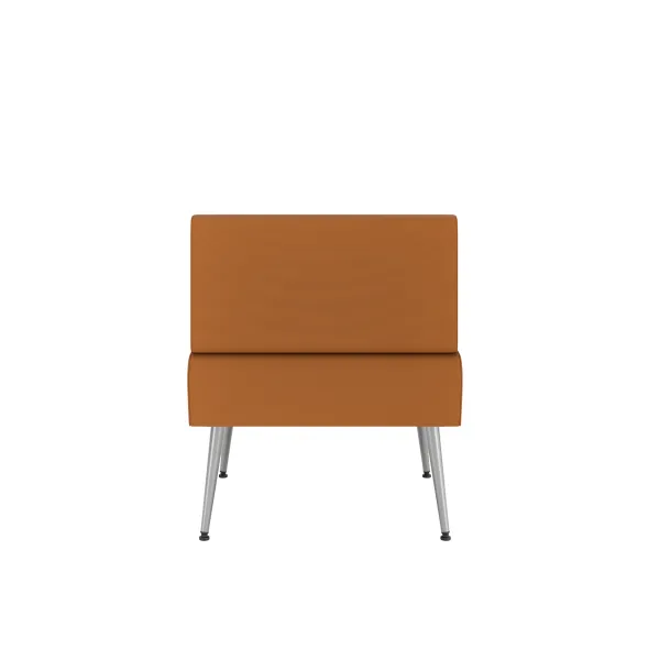 Chauffeuse droite Modul@ - textile enduit - pieds métal