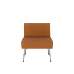 Chauffeuse droite Modul@ - textile enduit - pieds métal