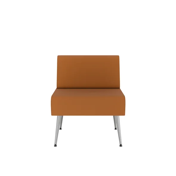 Chauffeuse droite Modul@ - textile enduit - pieds métal