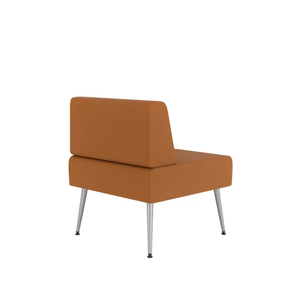 Chauffeuse droite Modul@ - textile enduit - pieds métal