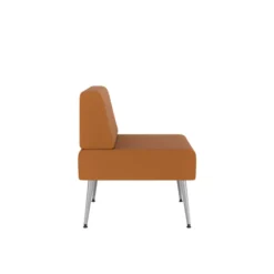 Chauffeuse droite Modul@ - textile enduit - pieds métal