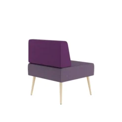 Chauffeuse droite Modul@ - tissu D - pieds chêne vernis naturel