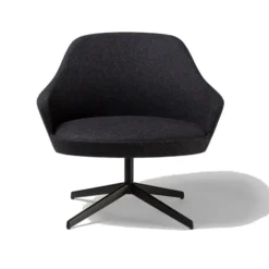 Chauffeuse Kaiak Lounge - tissu - piétement aluminium poli ou laqué