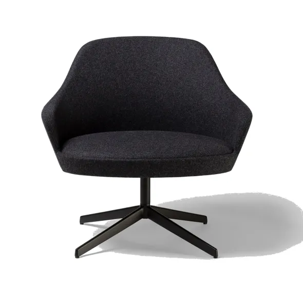 Chauffeuse Kaiak Lounge - tissu - piétement aluminium poli ou laqué