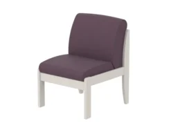 Chauffeuse - Naya - assise et dossier textile enduit - structure hêtre teinté l. 59,6 x h. 84,6 x pr. 64,8 cm