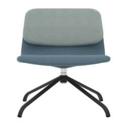 Chauffeuse piétement 4 branches métal Klik - tissu - pivotante