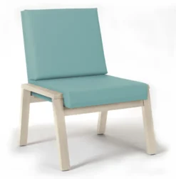 Chauffeuse sans accoudoirs Cadeo - structure hêtre - textile enduit