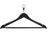 Cintre plastique avec antivol Locky plus - noir - lot de 20
