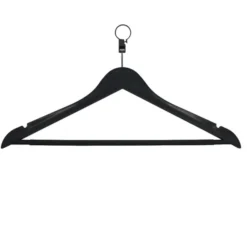 Cintre plastique avec antivol Locky plus - noir - lot de 20