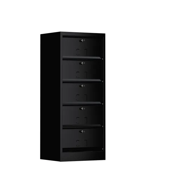 Classeur à clapets - 5 cases avec serrure sans prestation