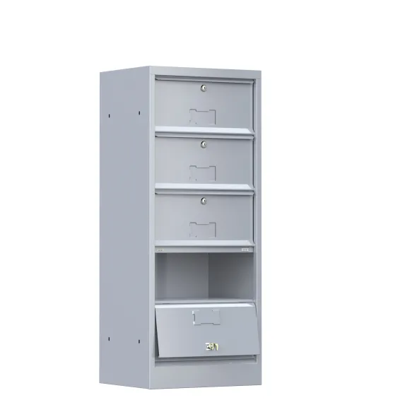 Classeur à clapets - 5 cases avec serrure sans prestation