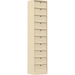 Classeur à clapets - 10 cases avec serrure sans prestation